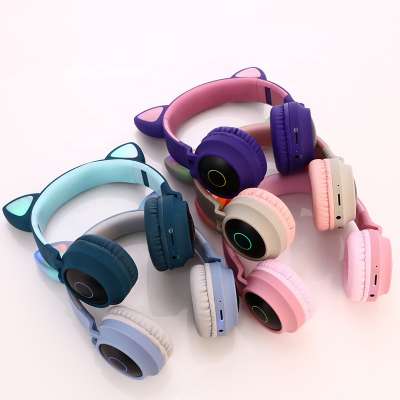 LED Luminous bluetooth earphone wireless headphone bluetooth headphones for laptop and phone